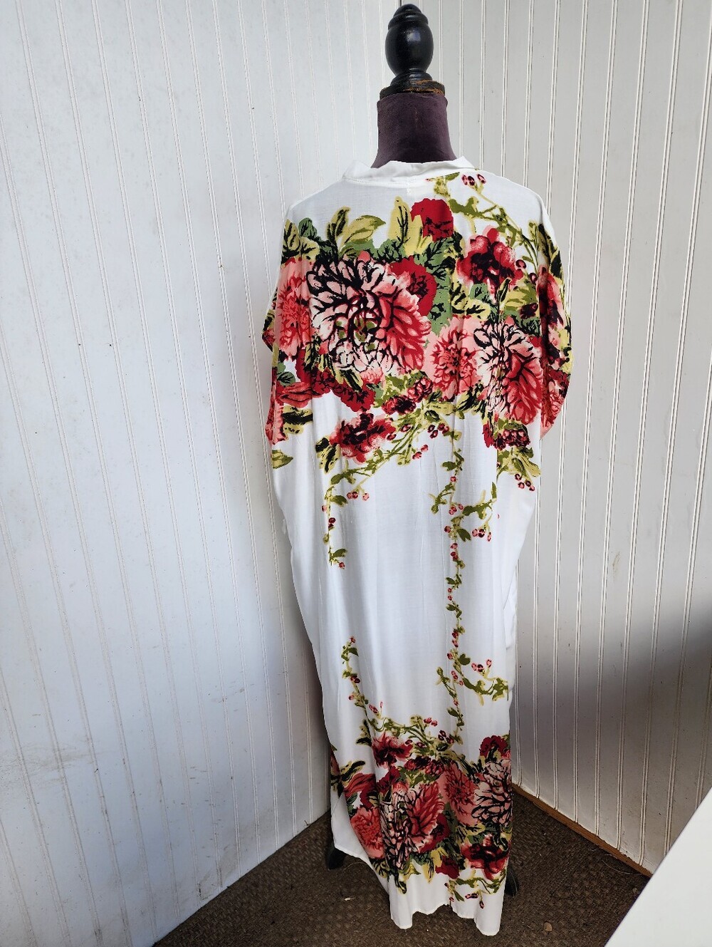 NWT Seven Islands Light Flowy Boho Summer Maxi Dress Floral Swim Cover Up L / XL - Picture 6 of 13